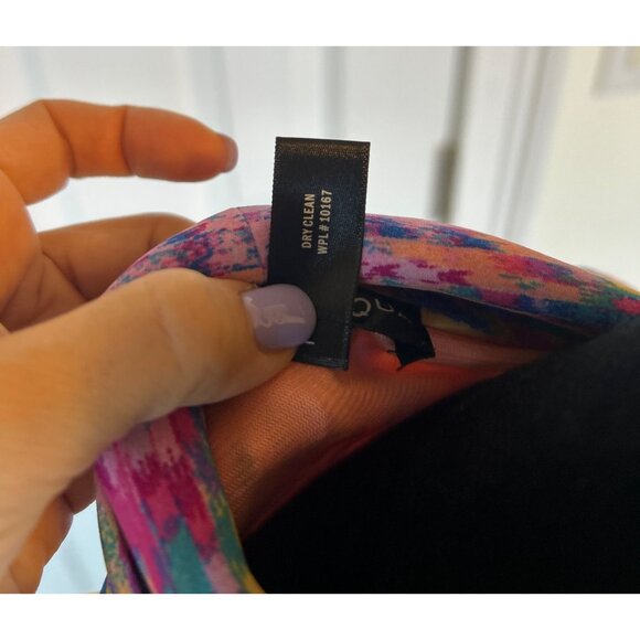 Aqua Women's Multicolor Sleeveless Lightweight Wrap Dress Tie Waist w/Pockets XS - Picture 13 of 13